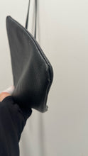 Load image into Gallery viewer, Cuyana Black Leather Pebbled Size Small Gold Hardware Purse
