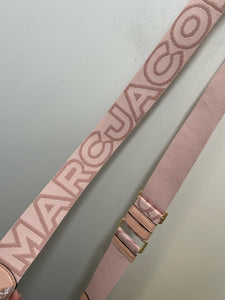Marc Jacobs Rose Leather Logo Small W/logo strap Purse