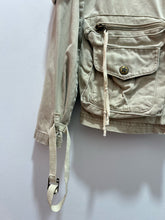 Load image into Gallery viewer, Da-Nang Beige Cotton bomber style Zippers longsleeve Jacket, Gently Worn, Size M/L
