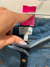 Load image into Gallery viewer, Alice McCall denim Cotton Blend button down Skirt, Size 6

