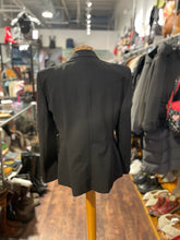 Load image into Gallery viewer, Burberry Black Wool Blend Classic chain Blazer, Size 10
