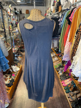 Load image into Gallery viewer, Black Label RUNDHOLZ Almost Black Cotton sleeve cutout Dress
