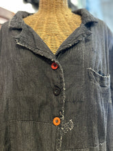 Load image into Gallery viewer, Magnolia Pearl Earthy Brown Cotton embroidered Oversized Blazer
