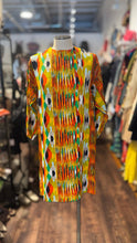 Load image into Gallery viewer, Celine multicolor Viscose Abstract Longsleeve midi Dress
