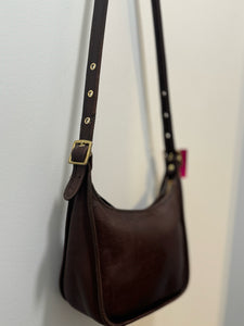 Coach Brown Leather Crossbody Small Purse