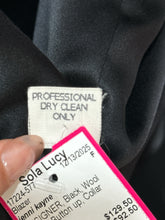 Load image into Gallery viewer, jenni kayne Black Wool Blend Button up W/Collar Accent Blazer, Size S
