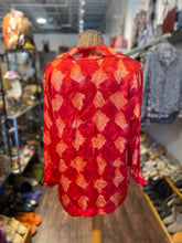 Load image into Gallery viewer, ESCADA Coral Silk button down longsleeve Top, Size 36
