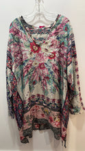 Load image into Gallery viewer, Johnny Was multicolored Silk floral &amp; abstract vneck tunic Top, Size 3X
