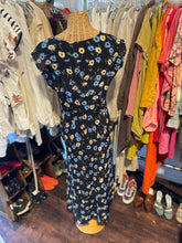 Load image into Gallery viewer, No. 6 Store black, blue, beige Silk Floral Maxi Dress, Size 2=M

