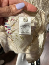 Load image into Gallery viewer, Vintage Johnny Was Champagne Silk Floral Longsleeve Buttons Top, Size L
