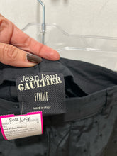 Load image into Gallery viewer, Jean P.Gaultier Black Rayon diamonds pockets tapered Pant, Size 8
