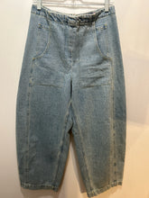 Load image into Gallery viewer, Rachel Comey Blue Cotton wide leg barrel Jeans, Size 8
