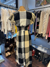 Load image into Gallery viewer, Ace &amp; Jig white, beige, black striped squares Maxi w/ pockets Dress
