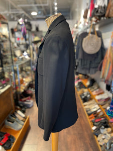 Donna Karan Black Wool Blend Gently worn Blazer, Size 4
