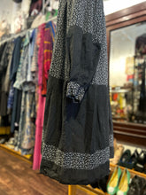 Load image into Gallery viewer, Pip-Squeak Chapeau Black and white Cotton floral &amp; polka dot midi Dress
