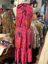 Load image into Gallery viewer, The Kit. Hot Pink Cotton Floral Maxi Dress, Size M
