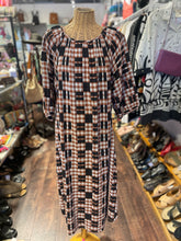 Load image into Gallery viewer, Ace &amp; Jig brown &amp; black Cotton Gingham midi Dress, Size XL
