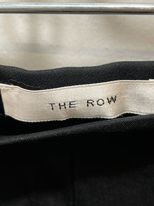 The Row Black Viscose blend fitted Stretch ankle Pant, Size S