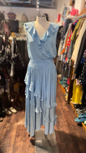 Load image into Gallery viewer, Ramy Brook light black ruffles Waist detail Dress
