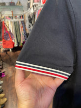 Load image into Gallery viewer, MONCLER Navy/Red/White Cotton trim design Slim Fit Top, Size S
