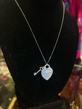 Load image into Gallery viewer, Tiffany &amp; Co Silver 925 Heart &amp; Key Pendant, on NON designer chain

