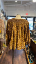 Load image into Gallery viewer, DOEN Wheat Cotton Print tie detail Top

