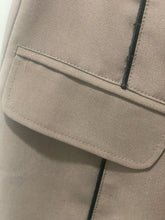 Load image into Gallery viewer, Simonett Taupe &amp; black Blend Skirt overlay straight leg Pant, Size M
