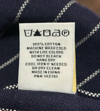 Load image into Gallery viewer, Aime Leon Dore navy &amp; white Cotton striped slim Pant, Size XS
