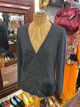 Load image into Gallery viewer, NAADAM Gray Cashmere cardigan longsleeve Sweater
