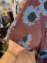 Load image into Gallery viewer, Paul Smith blue, maroon, pink Cotton Floral Button up short sleeve Top
