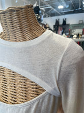 Load image into Gallery viewer, ISABEL MARANT Beige Cashmere front cut out sheer Top, Size S/M
