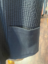 Load image into Gallery viewer, Yacco Maricard Black 100% cotton Assymetrical Buttons Avant-Garde Top, Size 2=M
