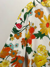 Load image into Gallery viewer, Stella McCartney yellow/orange Viscose blend Floral blouse Top, Size 42
