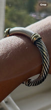 Load image into Gallery viewer, David Yurman two toned 925 &amp; 14k Bracelet W/Clasp
