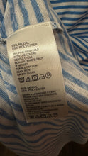 Load image into Gallery viewer, Tommy Bahama Blue &amp; White Modal Blend striped t shirt Top, Size S/P
