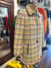 Load image into Gallery viewer, Coach multi color Wool Tweed pea coat Jacket
