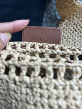 Load image into Gallery viewer, Saint Laurent Natural Raffia Logo Large Purse, duster included
