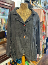 Load image into Gallery viewer, Magnolia Pearl Earthy Brown Cotton embroidered Oversized Blazer
