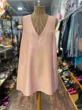 Load image into Gallery viewer, Vivian Chan Shaw Peach Poly &amp; Silk Sleeveless Made in USA Dress, Size L
