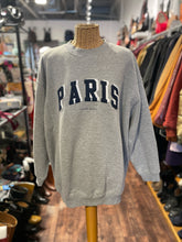 Load image into Gallery viewer, Anine Bing Grey Cotton "Paris" pull over Sweater, Size M
