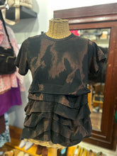 Load image into Gallery viewer, Comme des Garcons Black bleached look ruffle layers Top
