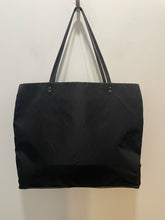 Load image into Gallery viewer, Prada Black Nylon tessuto Size large tote side traingle Purse
