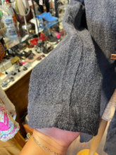 Load image into Gallery viewer, Hazel Brown Charcoal 100% wool W/leather belt accent Gently worn Coat, Size L
