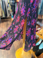 Load image into Gallery viewer, Rag &amp; Bone Black &amp; Red Blend Floral Spaghetti Straps Long Dress, Size 10
