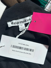 Load image into Gallery viewer, Reformation Black &amp; White cotton &amp; spandex color block Tank midi Dress, Size XL
