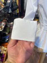 Load image into Gallery viewer, Veronica Beard White Cotton Longsleeve Asymmetrical longsleeve Top, Size S/M
