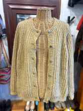 Load image into Gallery viewer, Hansel from Basel Wheat Mohair blend Ribbed cardigan Sweater
