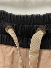 Load image into Gallery viewer, MONCLER Tan &amp; Black Poly Blend Jogger Pant, Size 42
