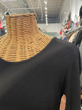 Load image into Gallery viewer, Alembika Black &amp; Grey Viscose blend Floral Maxi Dress, Size 2=Medium
