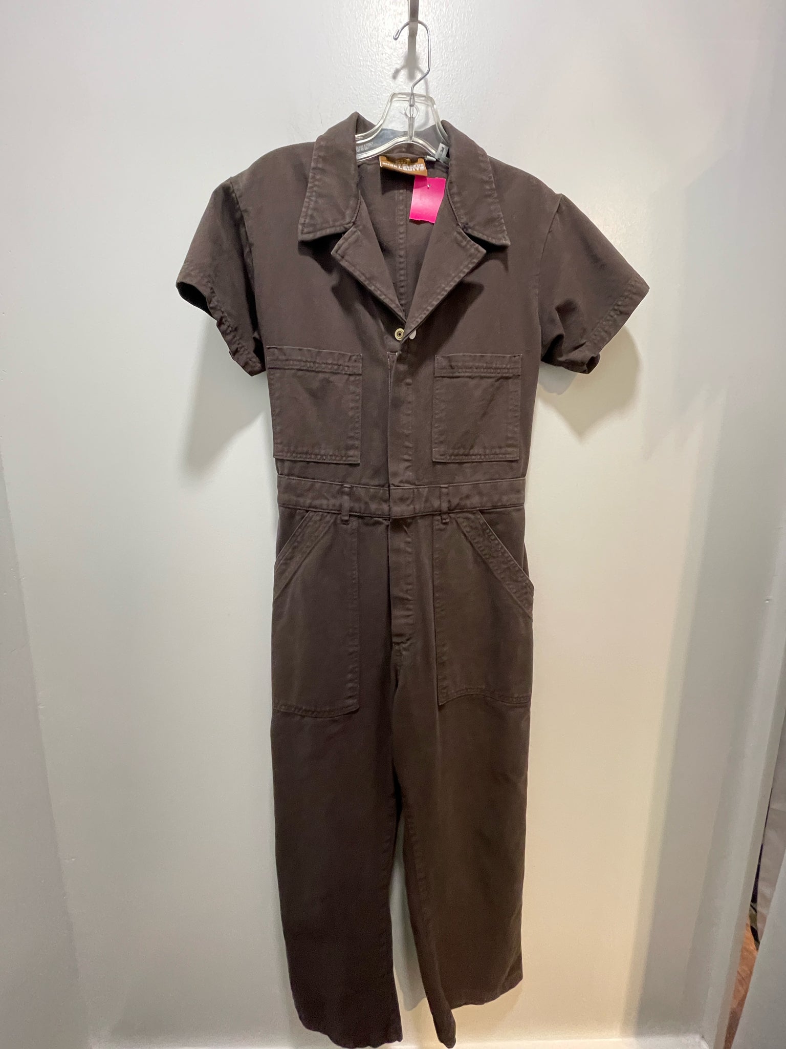 Big Bud Press espresso brown short sleeve Jumpsuit, Size M